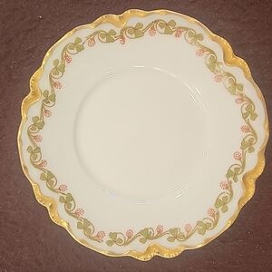 Haviland Limoges Shamrock Gilt 4.5 inch Saucers Lot of 10